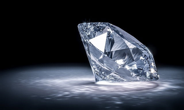 ダイヤモンドの拡大画像