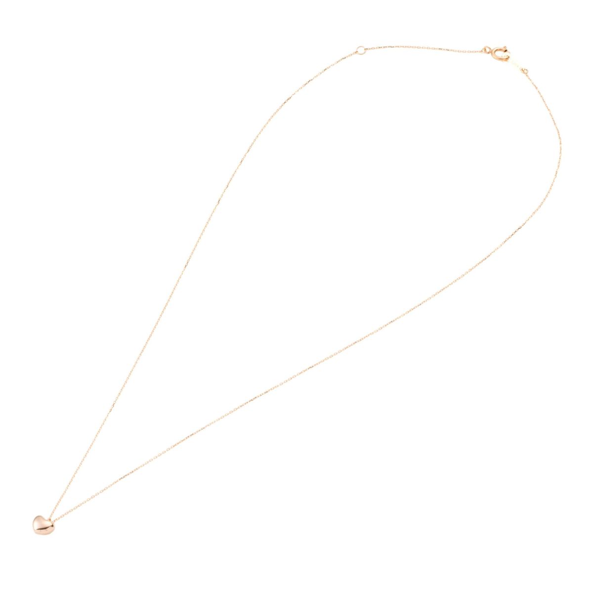 K10 PG YG WG ハートモチーフ ネックレス