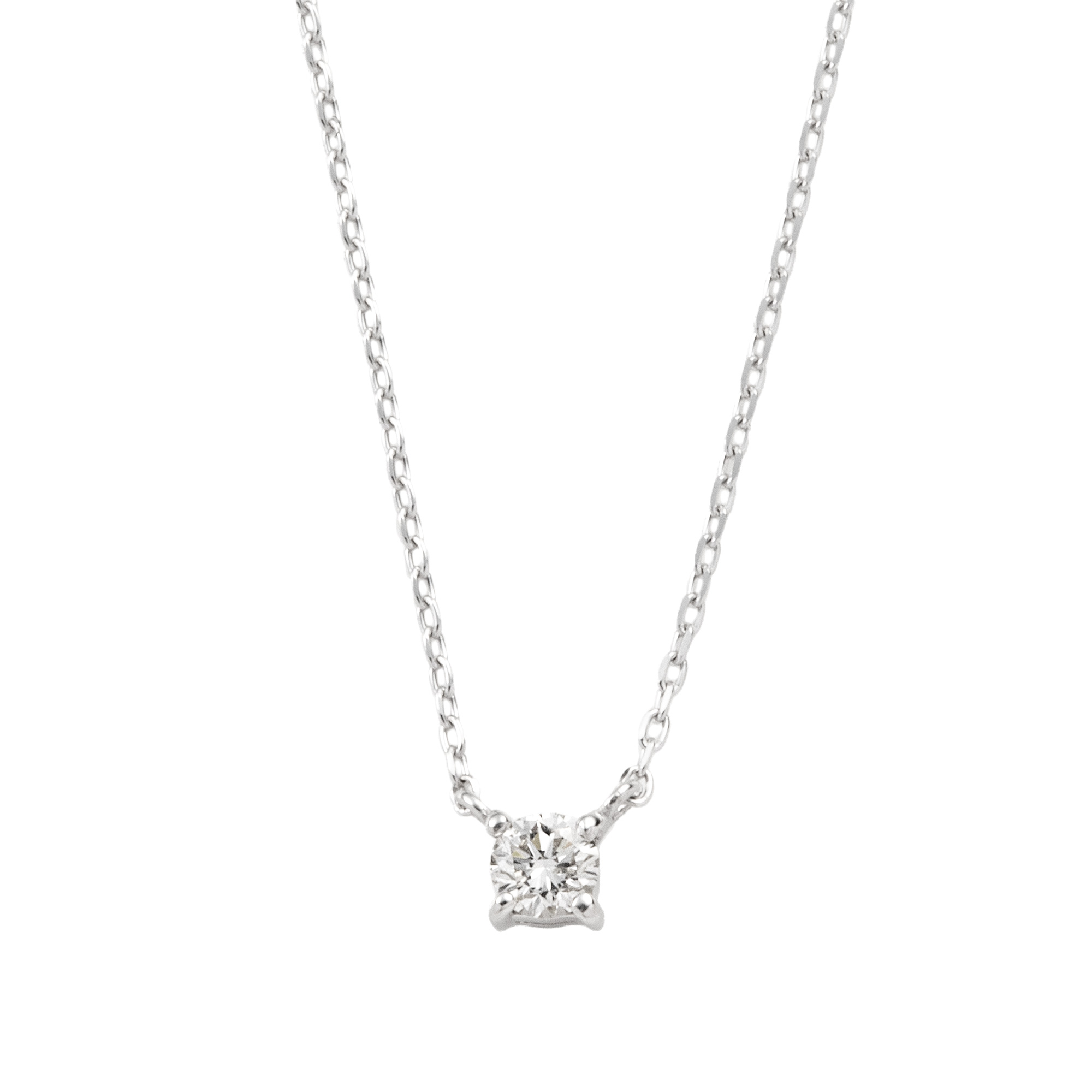 K10 PG YG WG 一粒 ダイヤモンド ネックレス