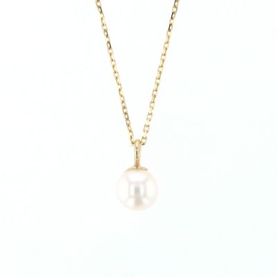 K10 YG 淡水パール ネックレス
