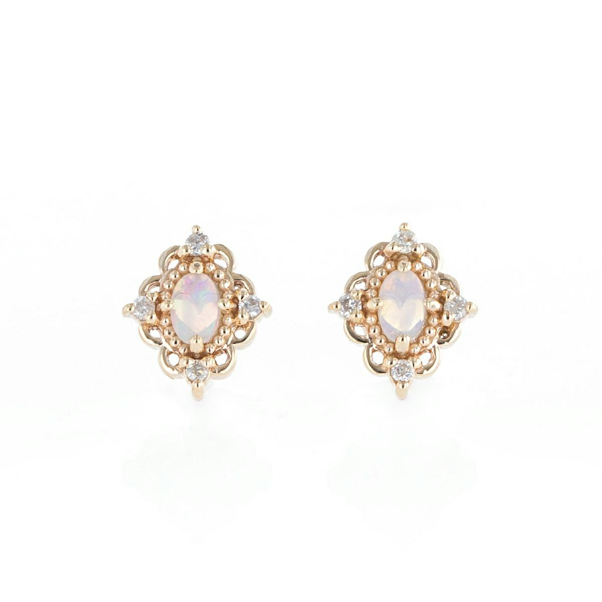 K10 YG オパール ピアス