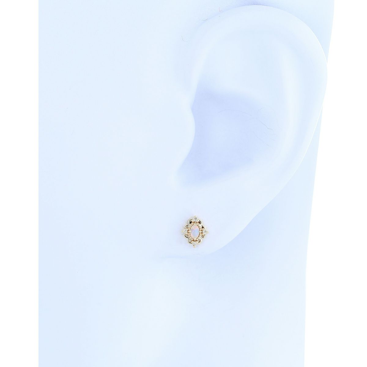 K10 YG オパール ピアス