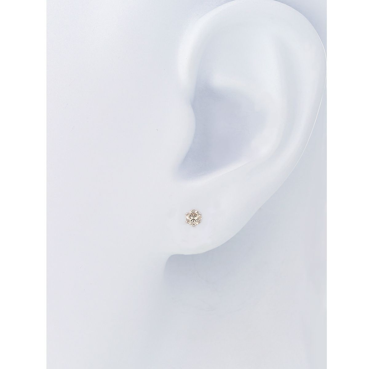 プラチナ 一粒 ダイヤモンド スタッド ピアス