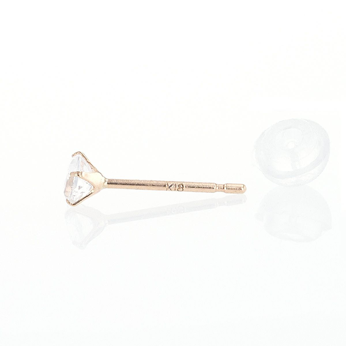 K18 PG ムーンストーン ピアス