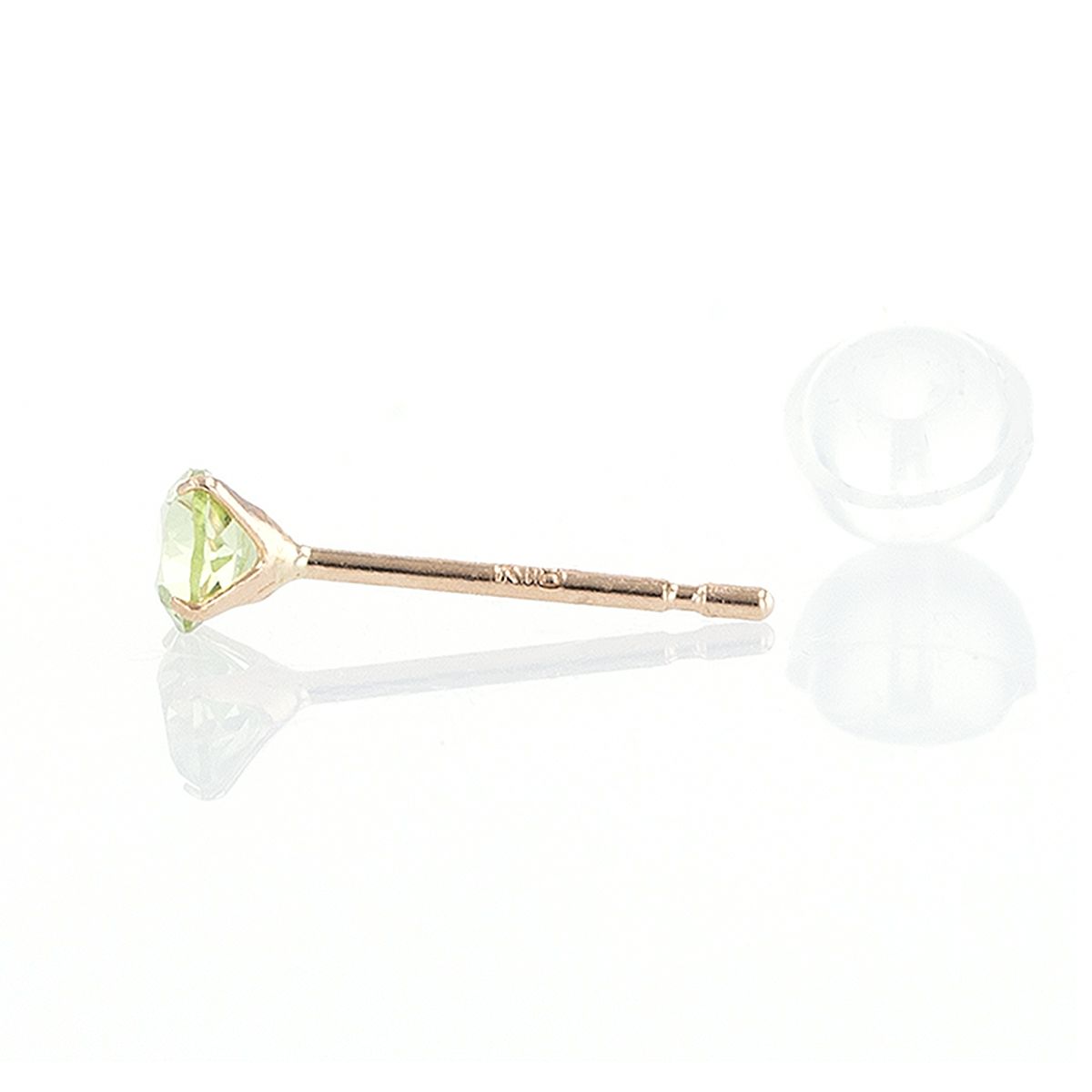 K18 PG ペリドット ピアス