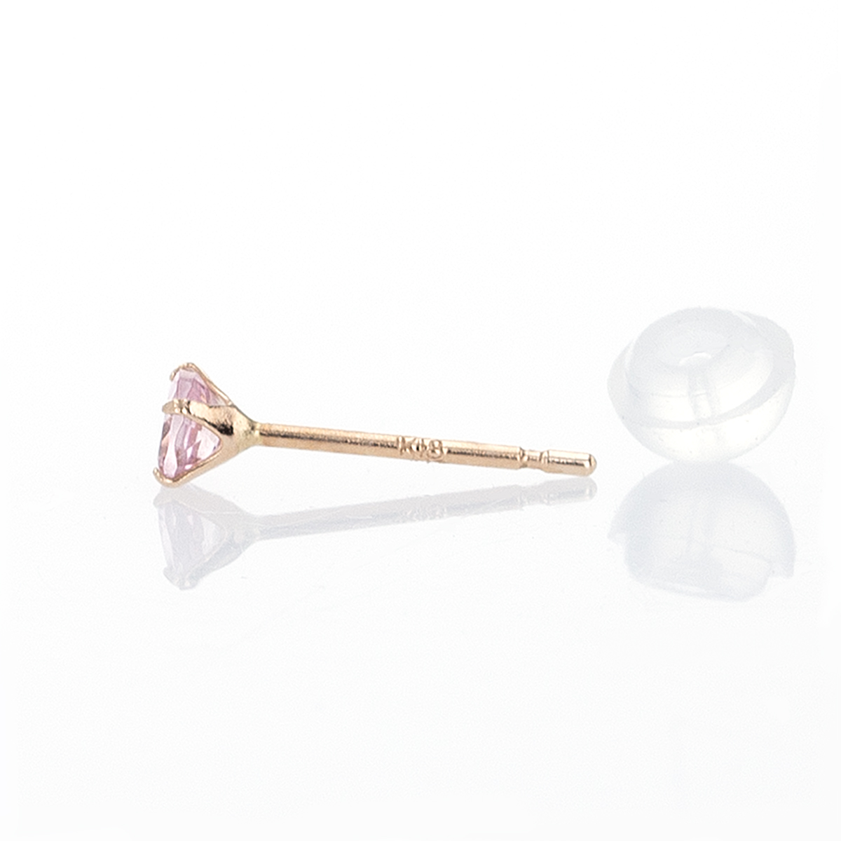 K18 PG ピンクトルマリン ピアス