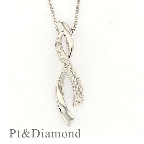 プラチナ ダイヤモンド ネックレス PT900 PT850