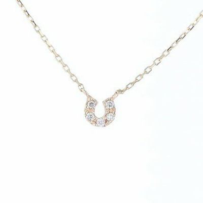 専用★新品◇K18PG ダイヤモンド　馬蹄ネックレス 新品◇K18PG ダイヤモンド馬蹄ネックレス
