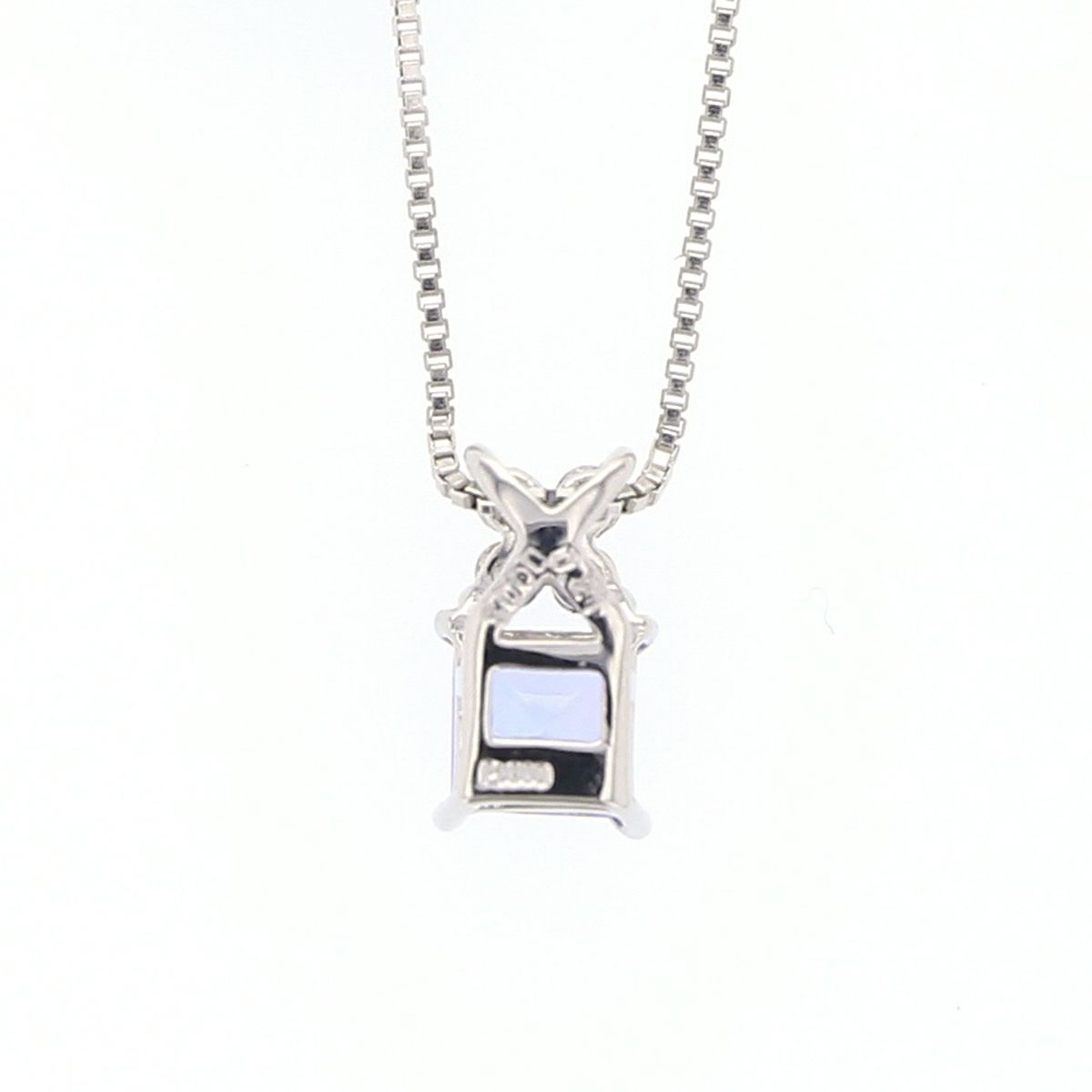 プラチナ タンザナイト ダイヤモンド ネックレス