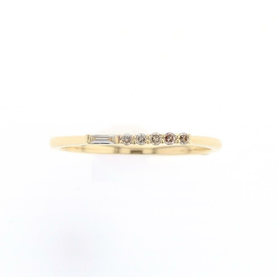 K18 YG/プラチナ950 ダイヤモンド リング