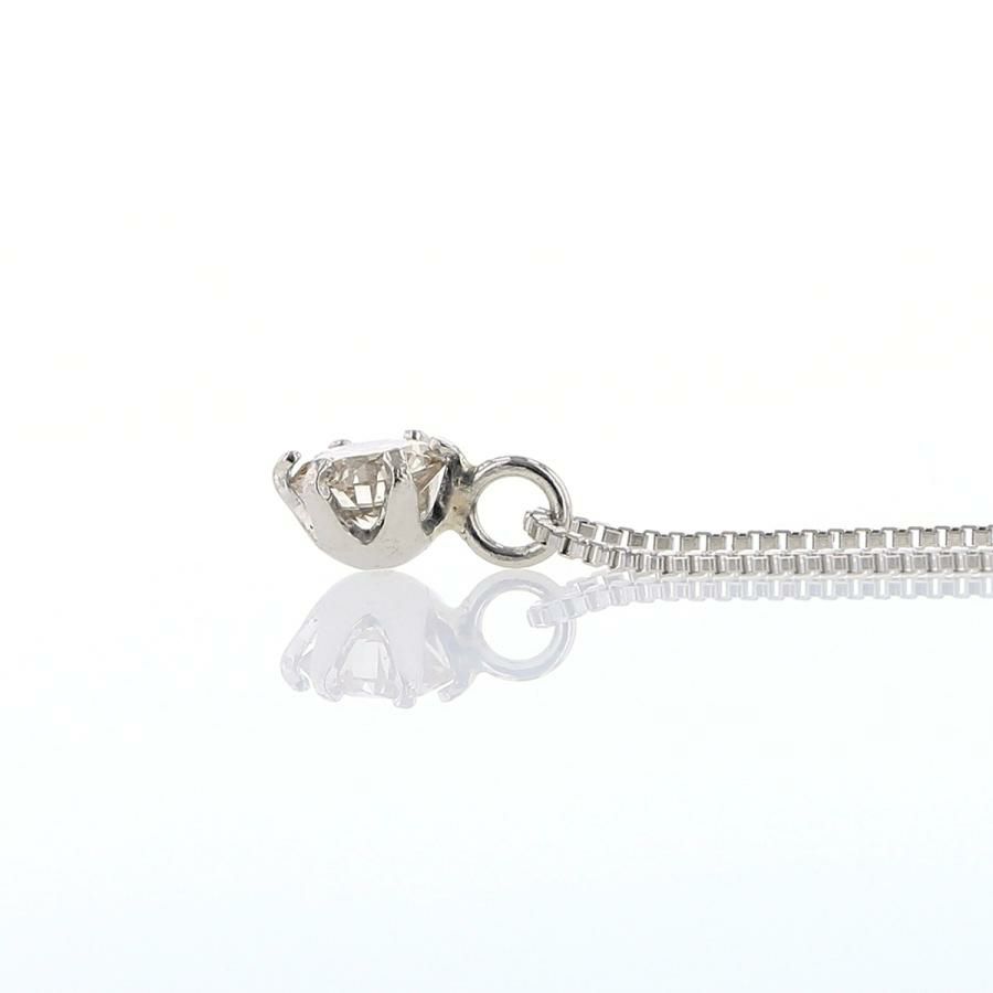 プラチナ ダイヤモンド ネックレス 一粒 PT900 PT850 PT