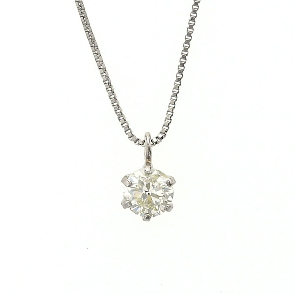 プラチナ ダイヤモンド ネックレス 0.2ct 一粒 PT900 PT850 PT | IKEDA 