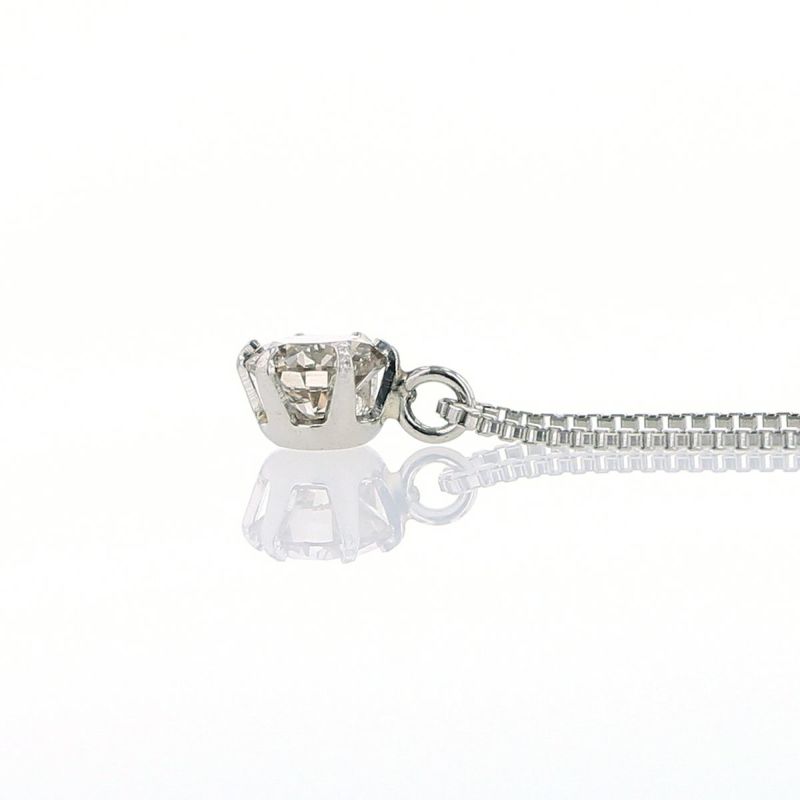 プラチナ ダイヤモンド ネックレス 0.2ct 一粒 PT900 PT850 PT | IKEDA