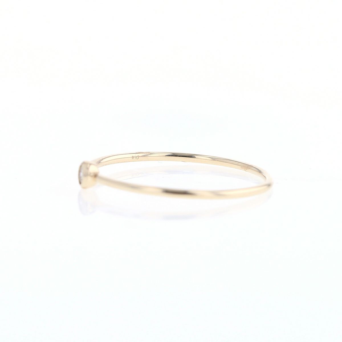 K10 YG WG ダイヤモンド リング 指輪 1粒 レディース 30代 40代 ダイヤ 誕生日 プレゼント 10金 彼女 妻 女性 イエローゴールド ホワイトゴールド