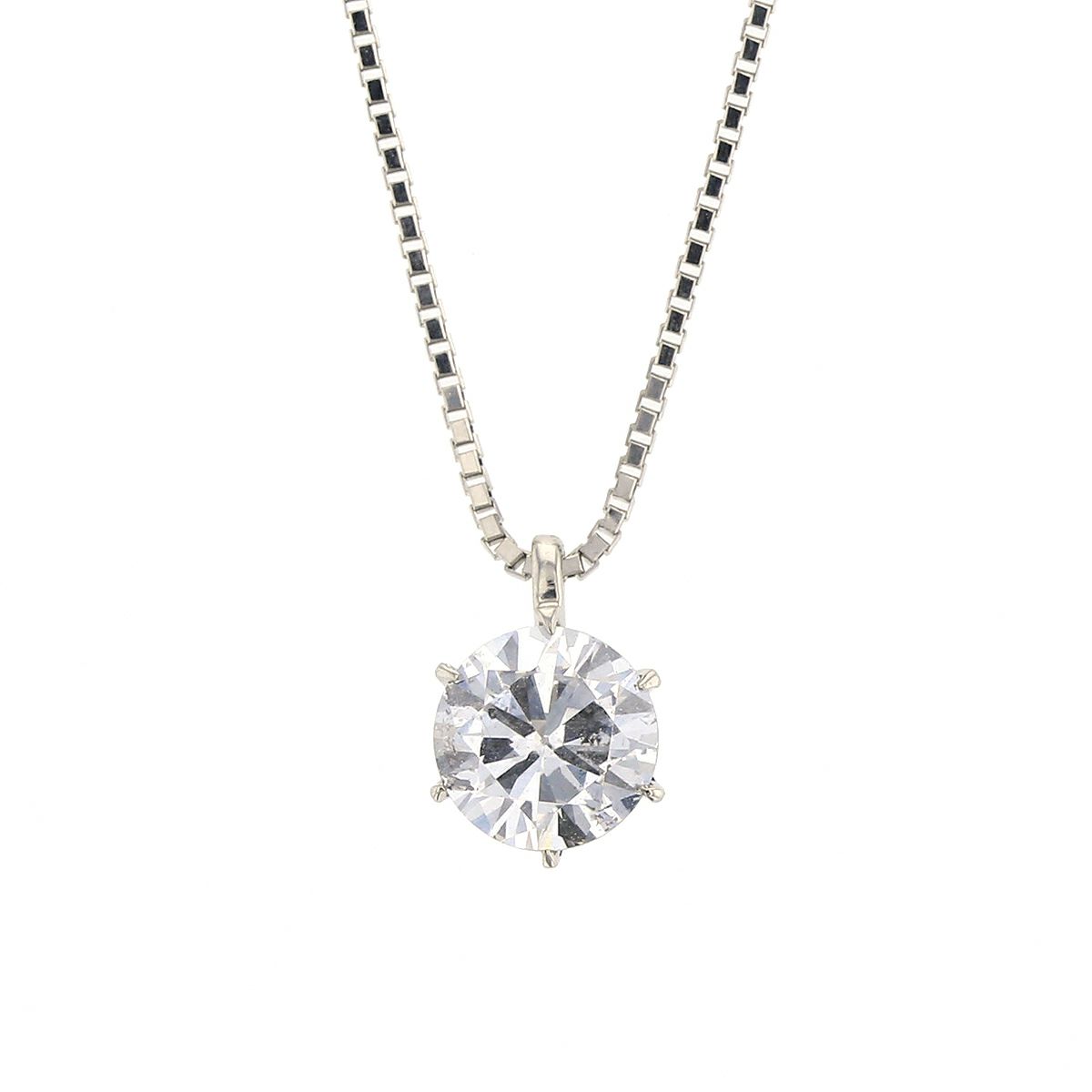 0.5ct】鑑定書付 プラチナ ダイヤモンド ネックレス | IKEDAジュエリー 
