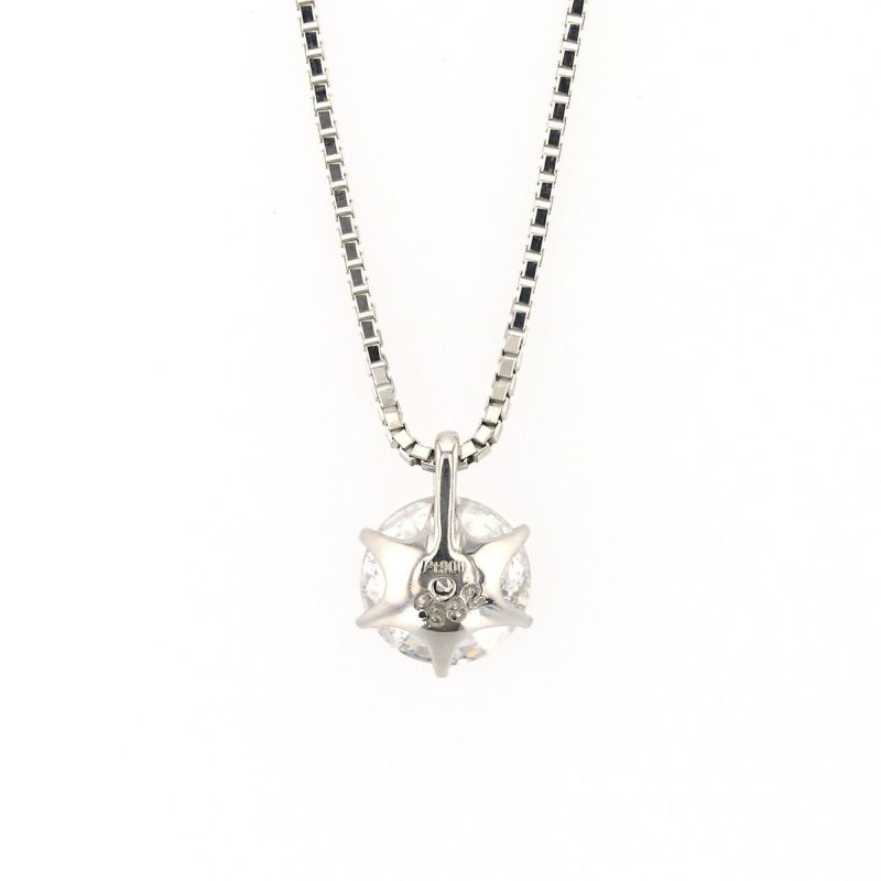 0.5ct】鑑定書付 プラチナ ダイヤモンド ネックレス | IKEDA