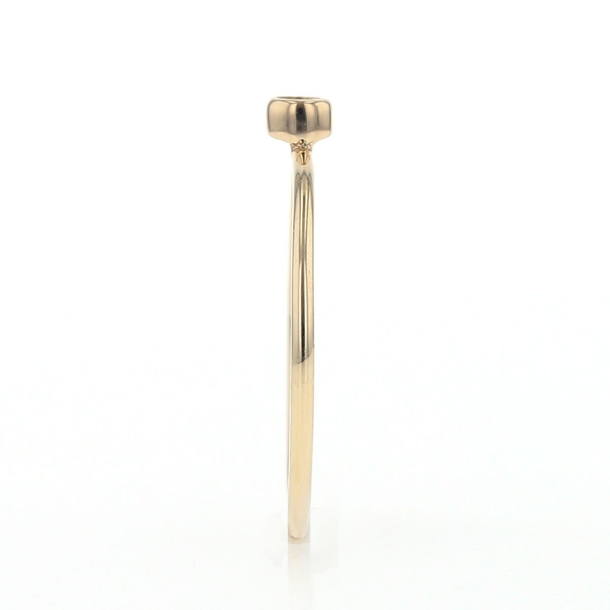 K10 YG ブラウンダイヤモンド リング フクリン留め 指輪 イエローゴールド レディース 30代 40代 誕生日 プレゼント 10金 彼女 妻