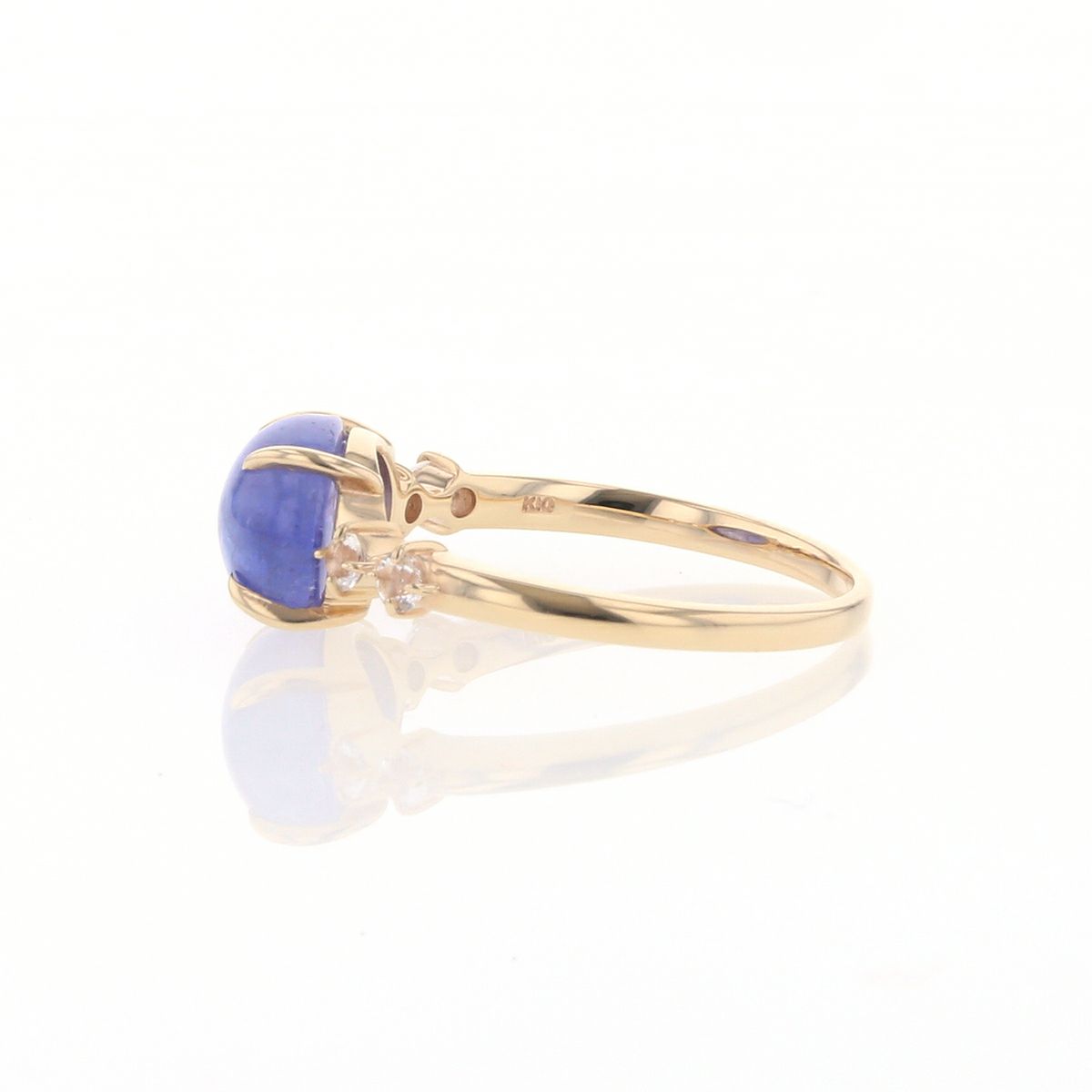 K10 YG タンザナイト リング レディース ホワイトトパーズ