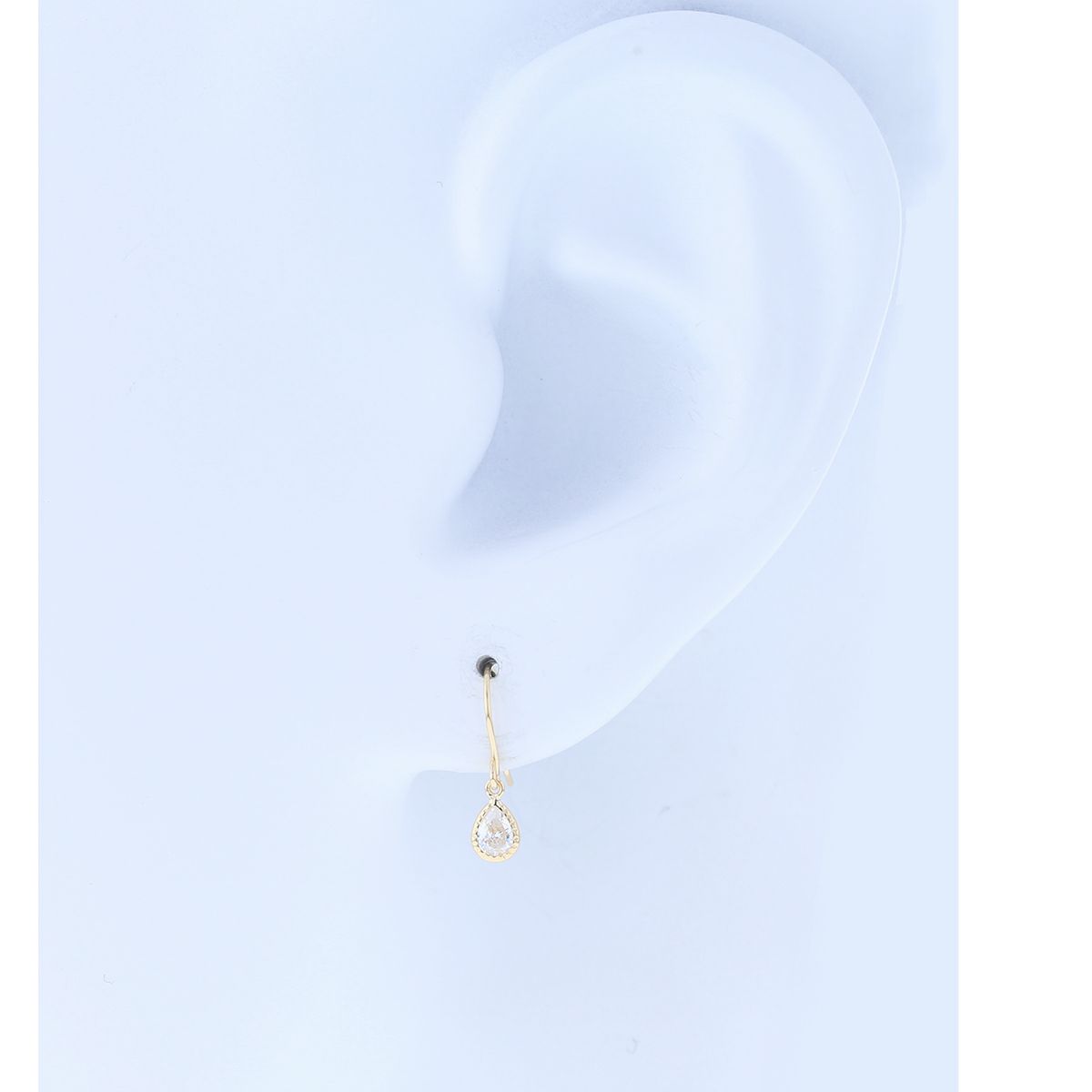 K18 YG キュービックジルコニア ピアス イエローゴールド クラシカル かわいい 誕生日 誕生日プレゼント レディース