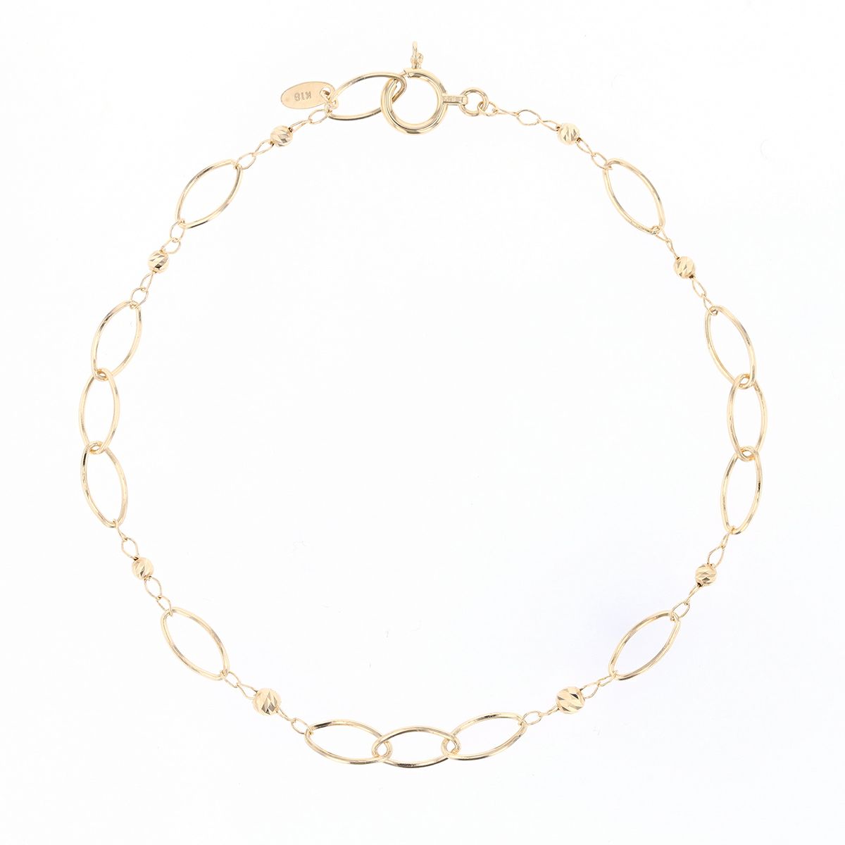 プラチナ850/K18 YG チェーン ブレスレット