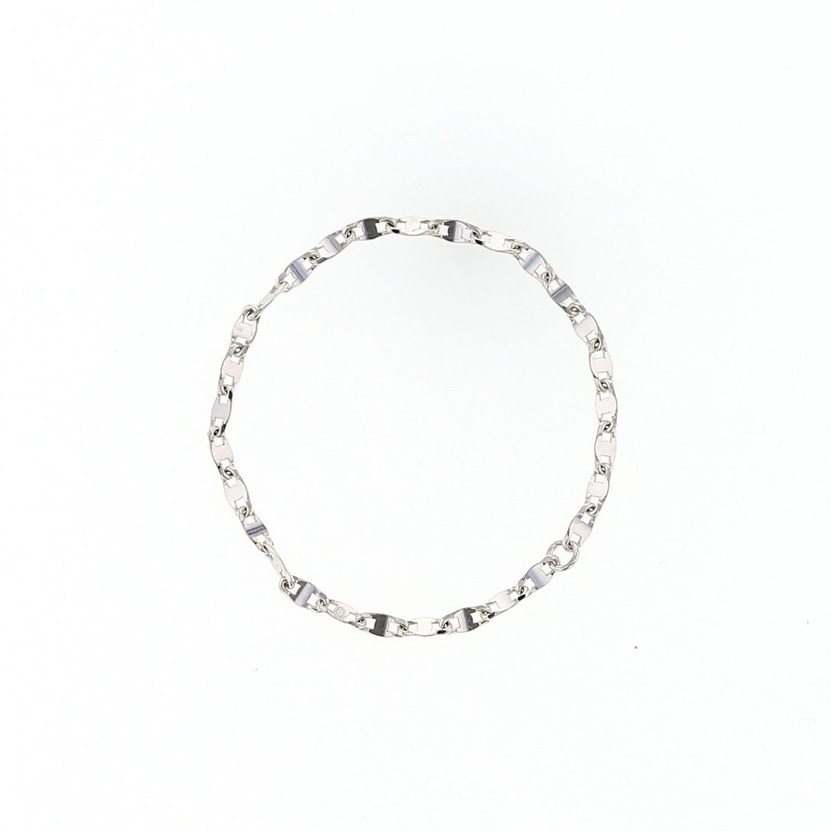 K10 YG WG チェーンリング 指輪