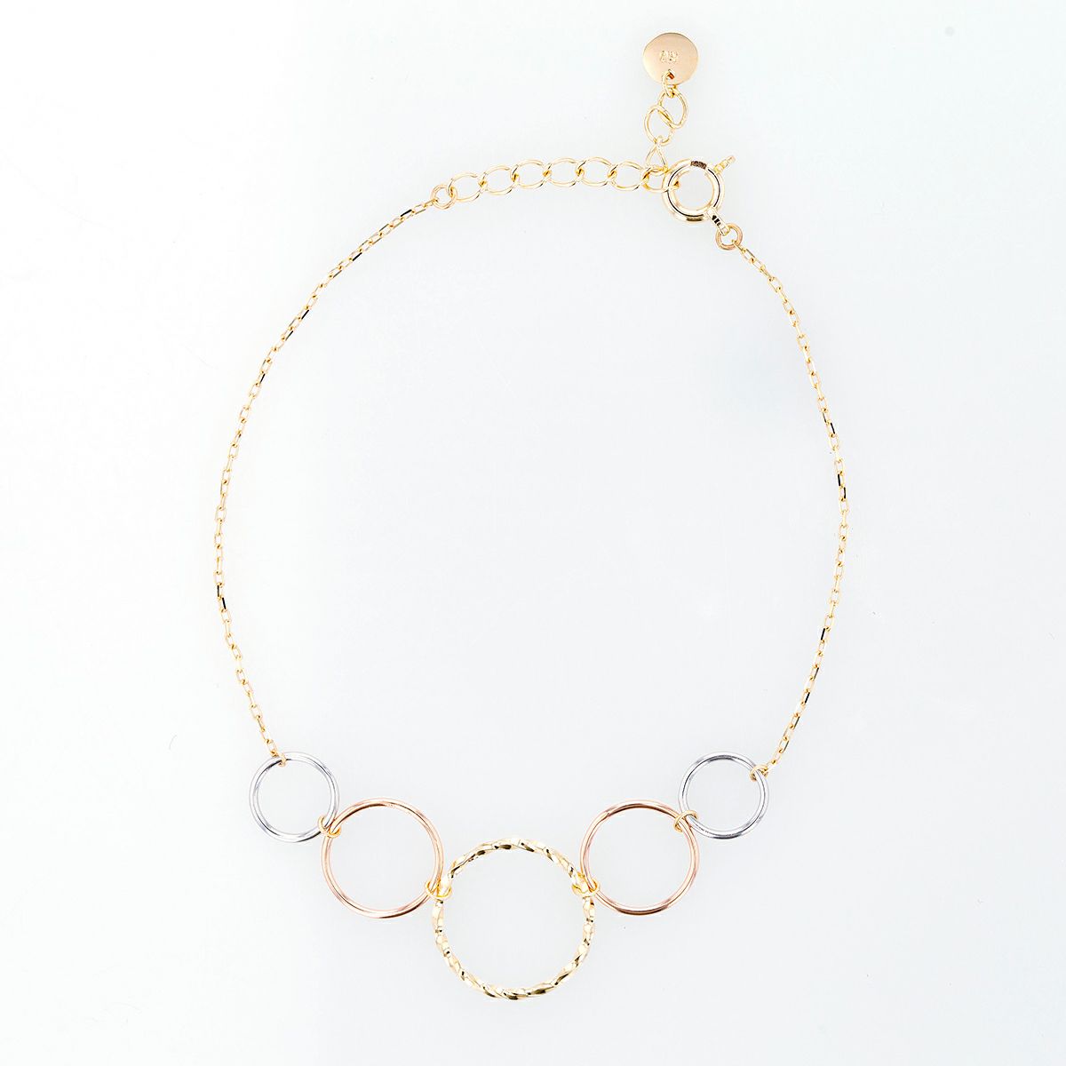 K10 YG PG WG フープ ブレスレット