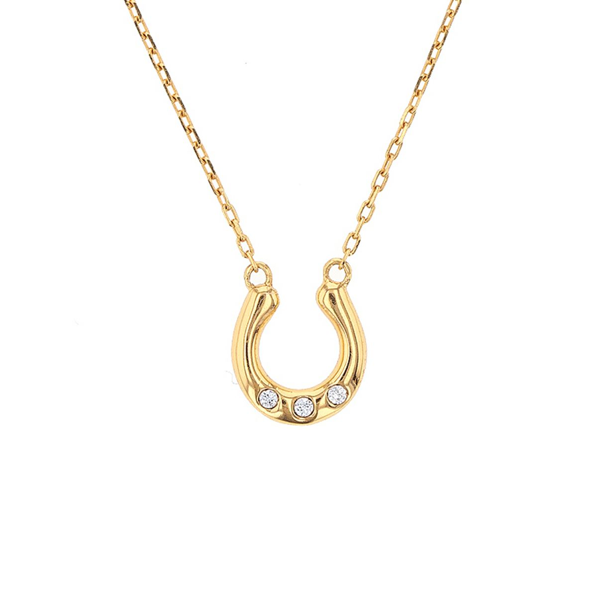 レアリゼ ベル 馬蹄 ホースシュー ネックレス シルバー キュービックジルコニア 妻 彼女 誕生日プレゼント ギフト レディース belle