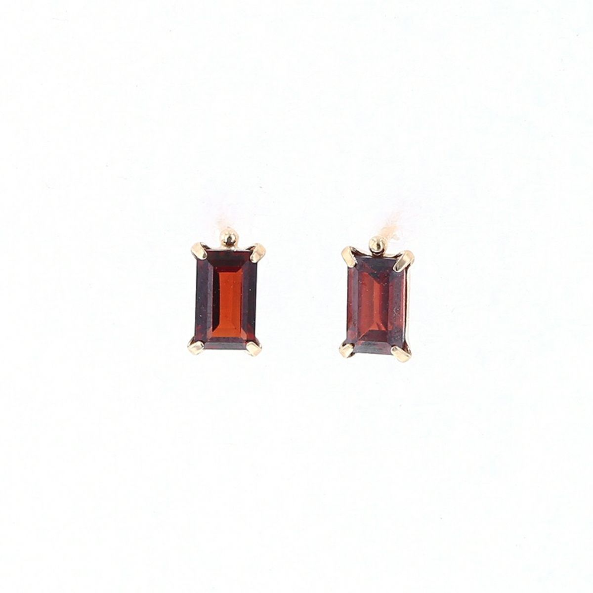 K10 YG ガーネット ピアス スクエア イエローゴールド 10金 1月 誕生石 誕生日プレゼント ギフト レディース 20代 30代 40代 10k k10 天然石