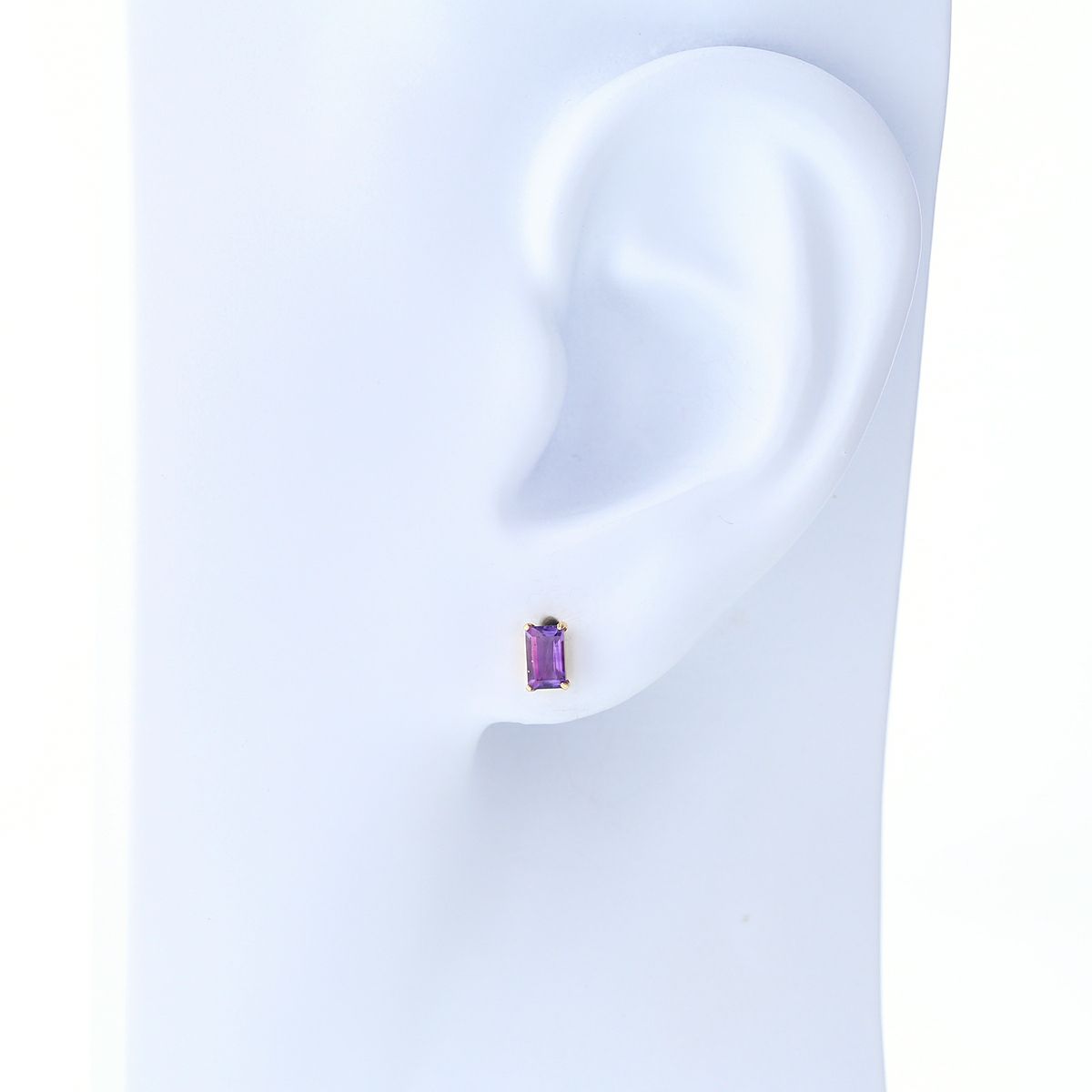K18 YG アメジスト ピアス スクエア 2月 誕生石 イエローゴールド  レディース 彼女 妻 20代 30代 40代 誕生日 誕生日プレゼント ギフト