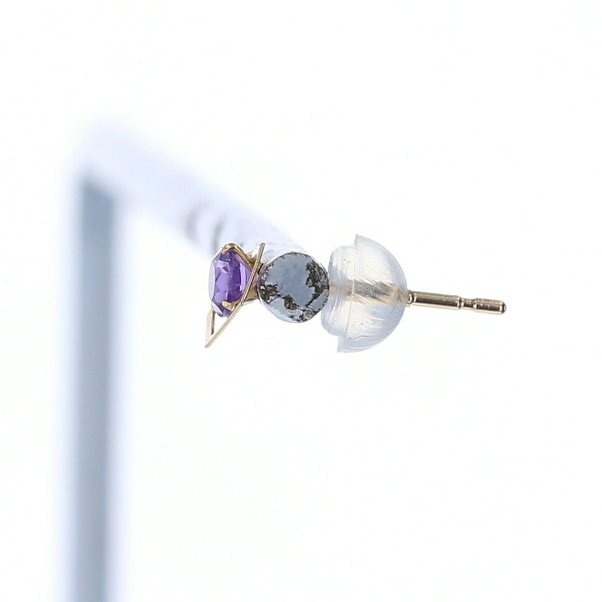 K10 YG アメジスト ピアス イエローゴールド 2月 誕生石 レディース 彼女 妻 20代 30代 40代 誕生日 誕生日プレゼント ギフト