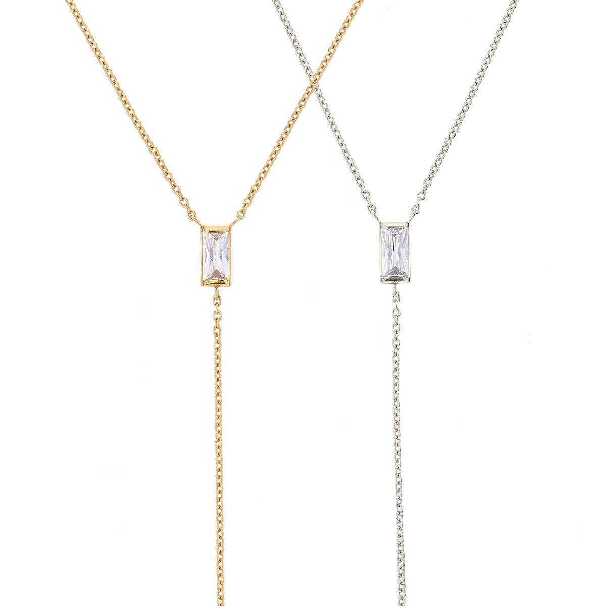 レアリゼ ベル ネックレス シルバー ロングネックレス ラリエットネックレス キュービックジルコニア 妻 彼女 誕生日プレゼント ギフト レディース belle