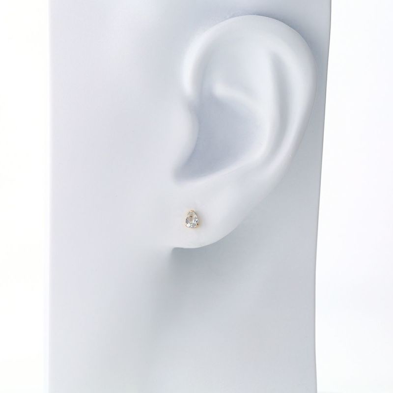 K10 YG アクアマリン ピアス