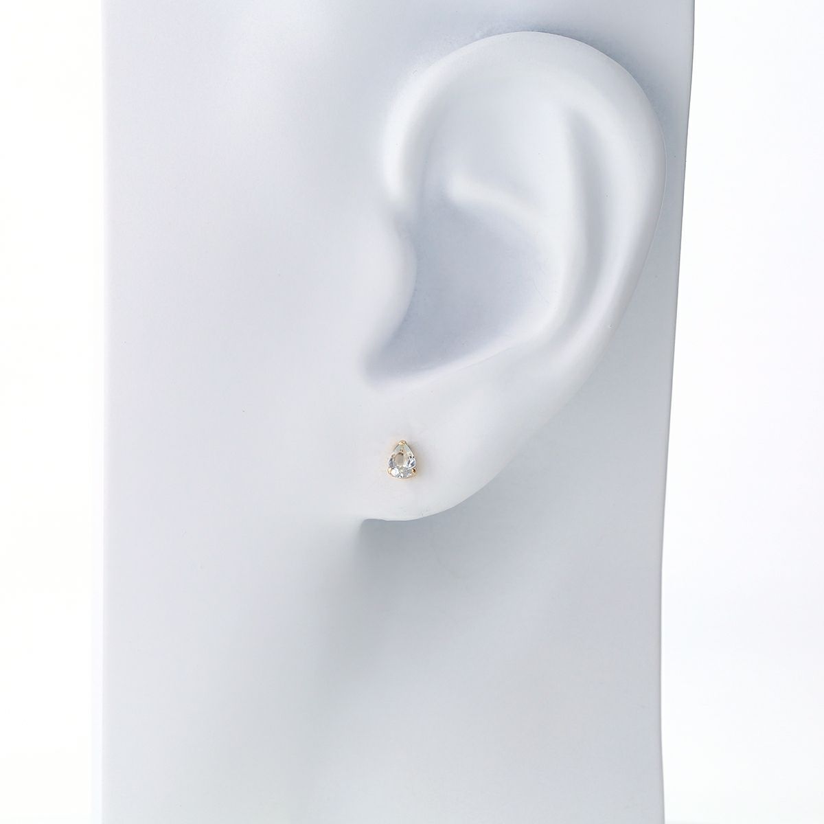 K10 YG アクアマリン ピアス