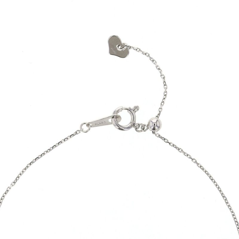 プラチナ アイスブルーダイヤモンド ハート ネックレス | IKEDA