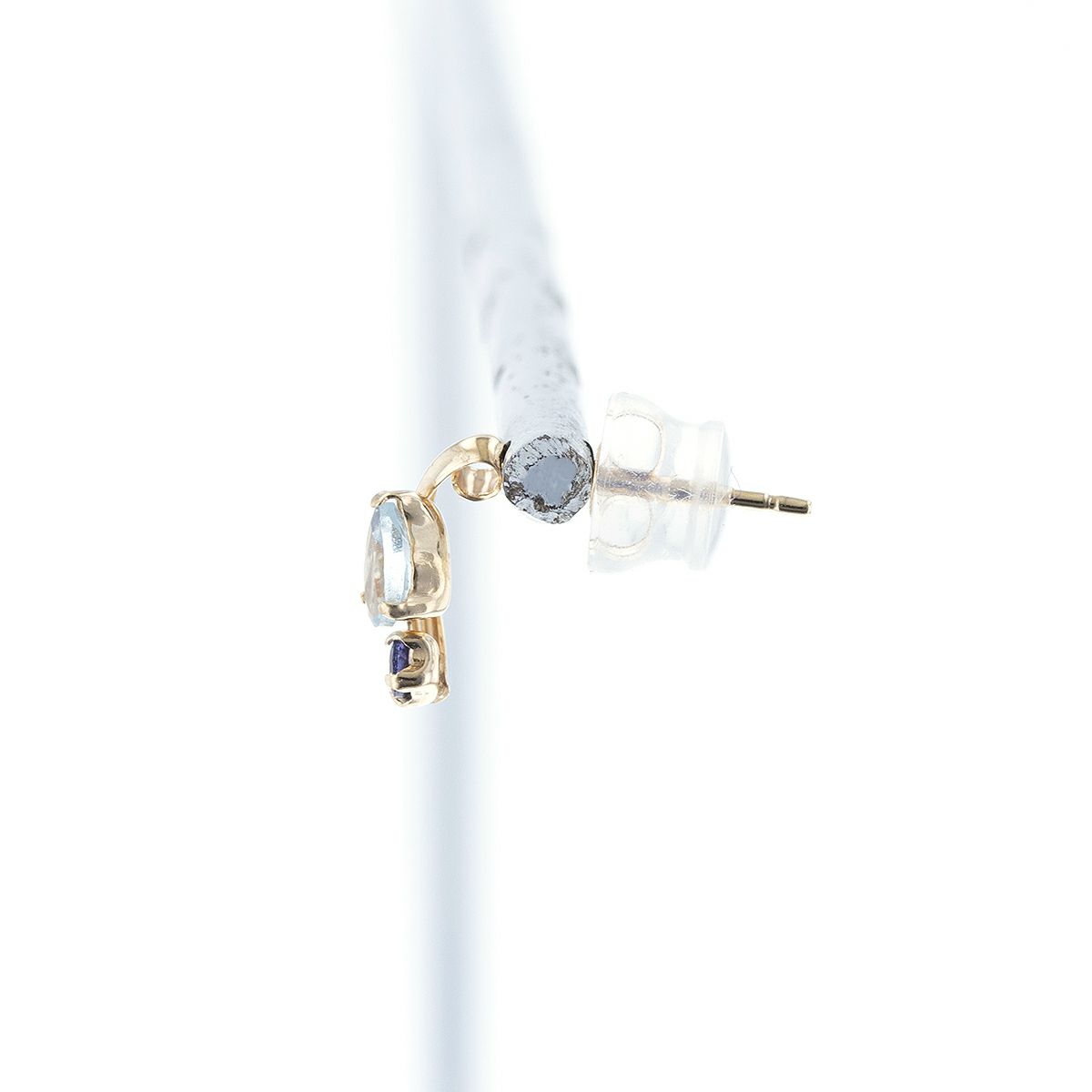 K10 YG アクアマリン アイオライト ピアス レディース 3月 3月誕生石 ギフト 誕生日プレゼント 20代 30代 40代 イエローゴールド 妻 彼女 可愛い