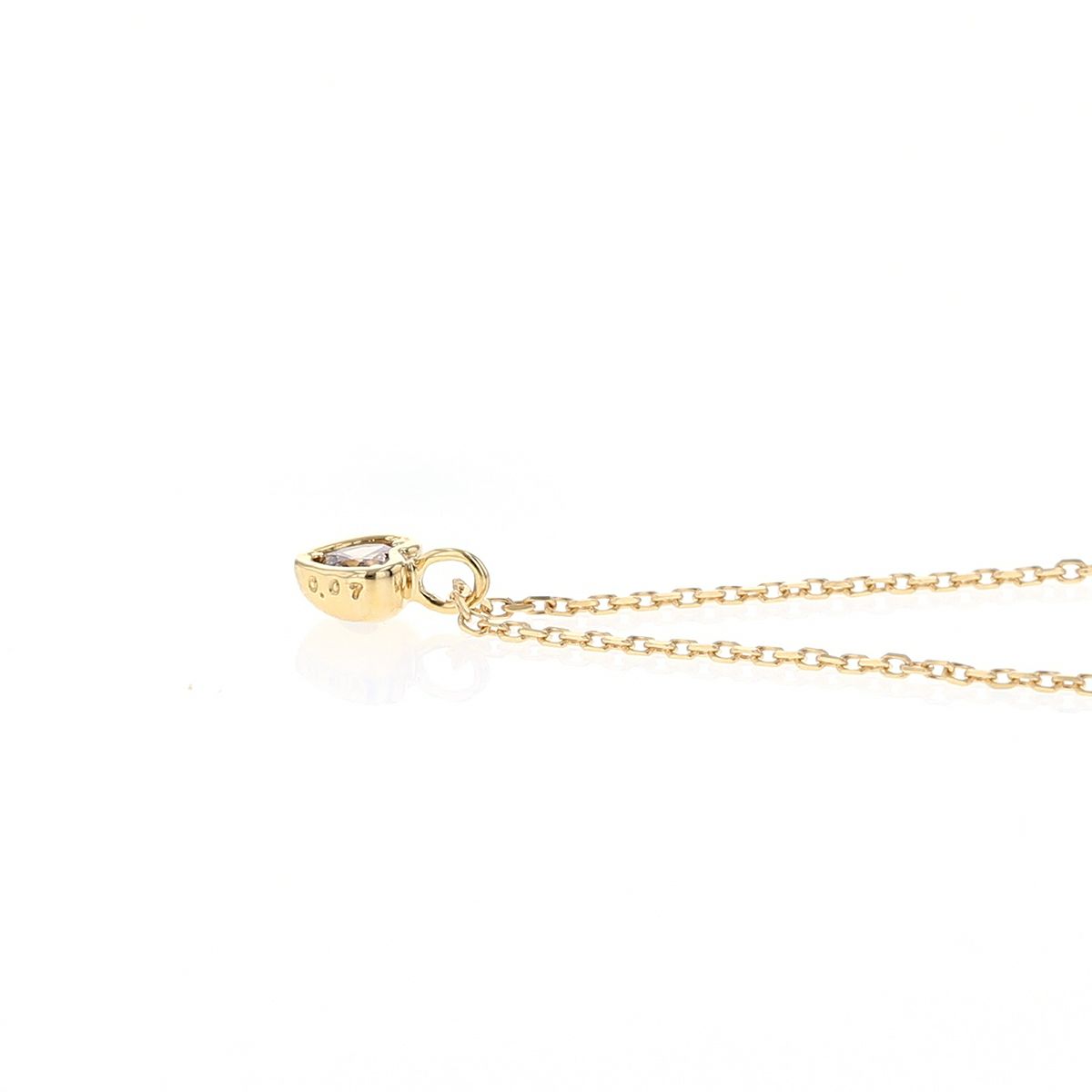 K18 YG ブラウンダイヤモンド ハート ネックレス ダイヤモンド イエローゴールド 18K レディース 4月 誕生日プレゼント 彼女 妻 レディース 20代 30代 40代