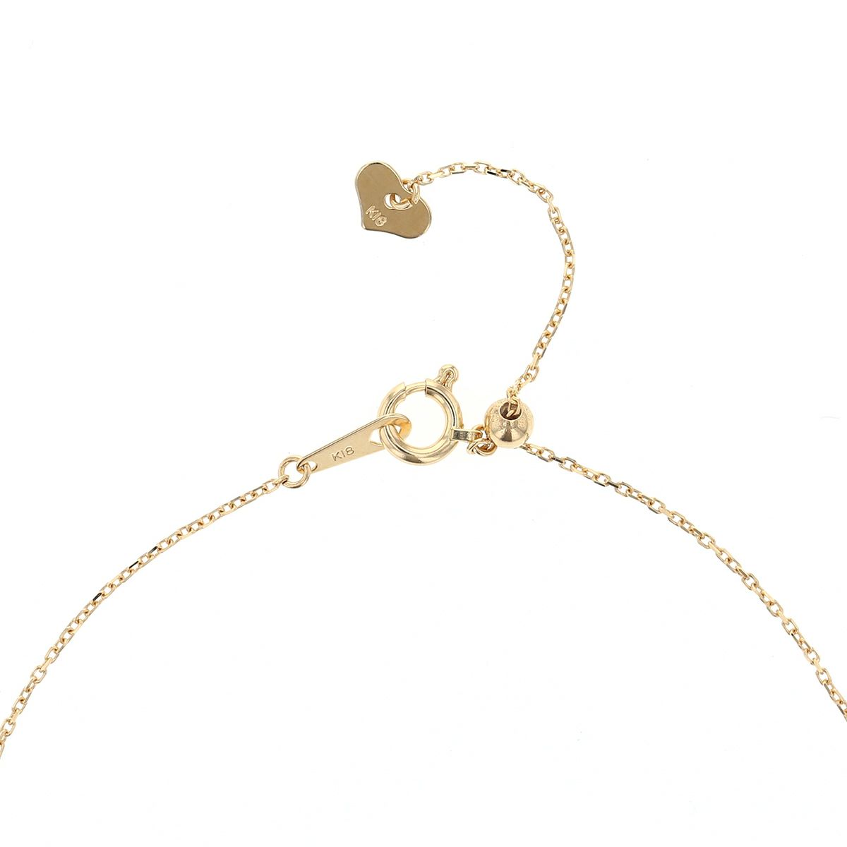 K18 YG ブラウンダイヤモンド ハート ネックレス ダイヤモンド イエローゴールド 18K レディース 4月 誕生日プレゼント 彼女 妻 レディース 20代 30代 40代