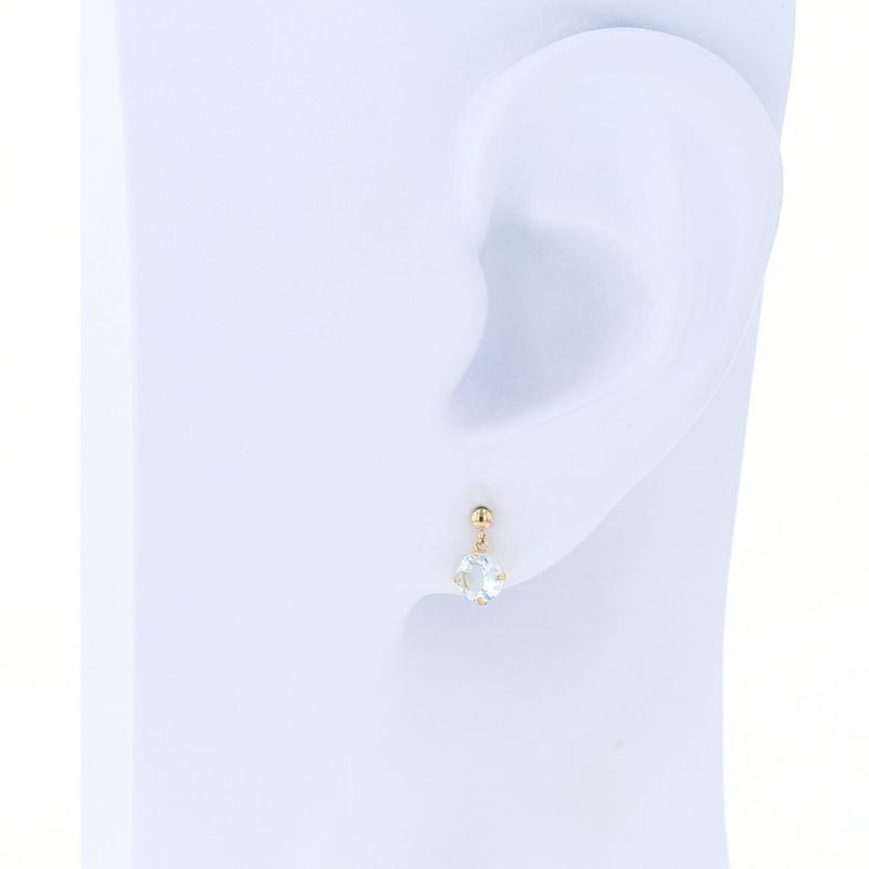 K10 YG アクアマリン ピアス