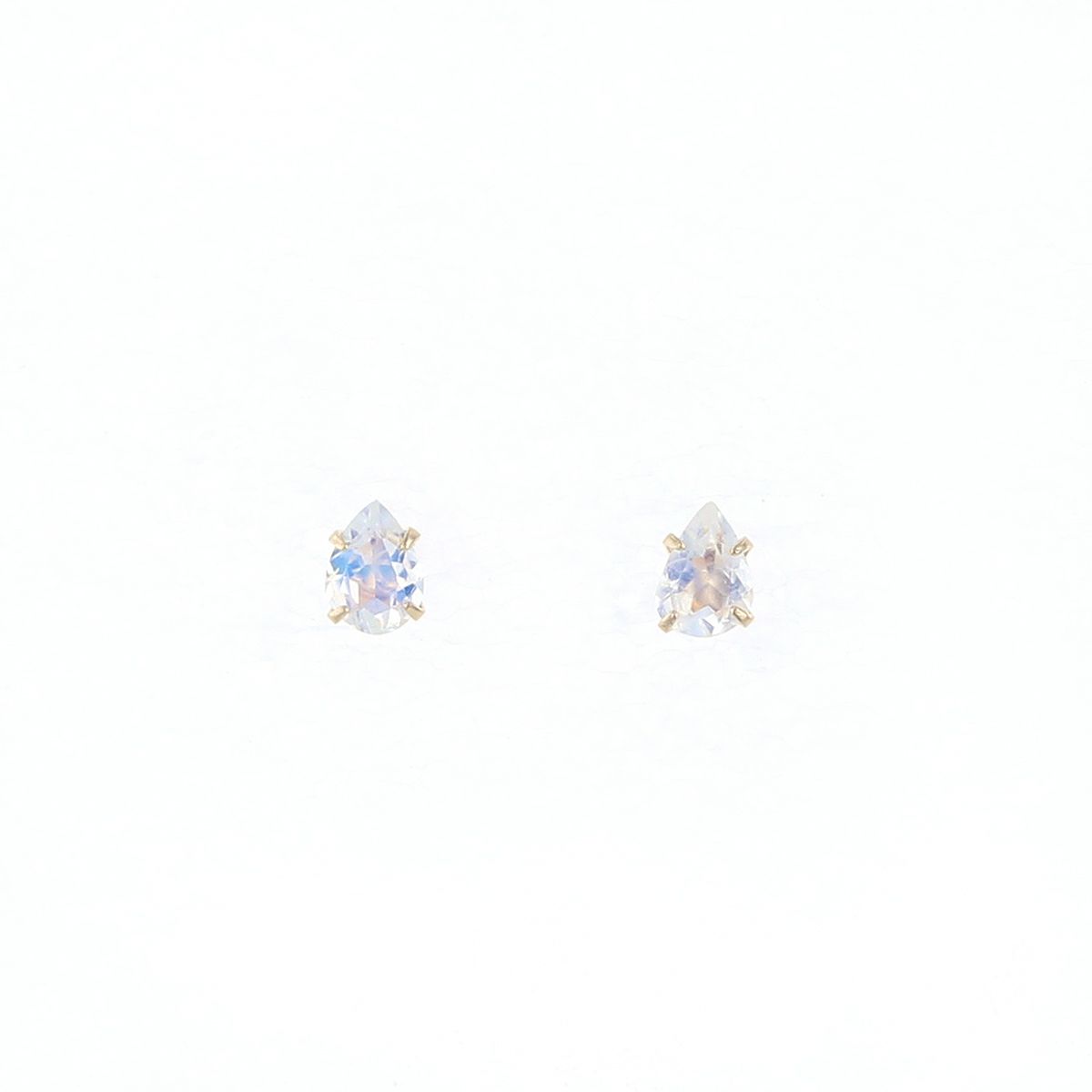 K10 YG ブルームーンストーン ピアス ペアシェイプ イエローゴールド 10金 6月 誕生石 誕生日 プレゼント レディース 20代 30代 40代 10k k10 天然石