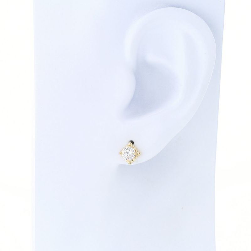 K10 YG キュービックジルコニア ピアス ゴールド レディース 10金 CZ 誕生日プレゼント ギフト 20代 30代 40代 女性 彼女 妻