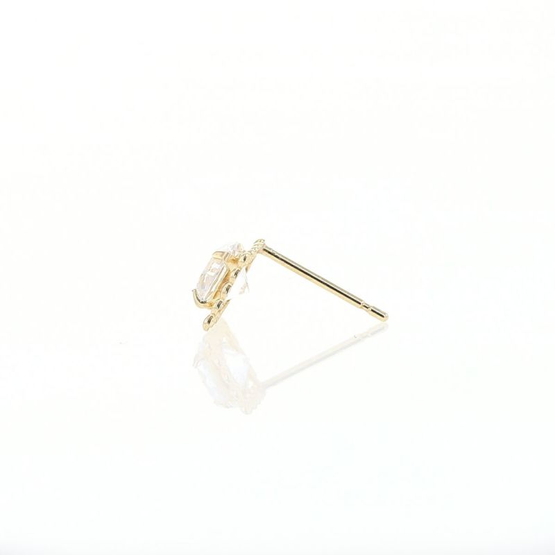 K10 YG キュービックジルコニア ピアス ゴールド レディース 10金 CZ 誕生日プレゼント ギフト 20代 30代 40代 女性 彼女 妻