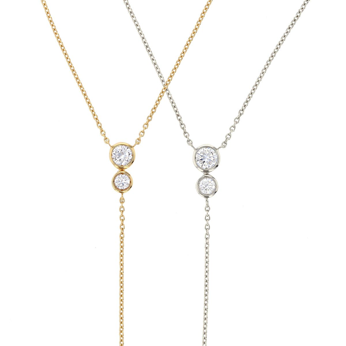 レアリゼ ベル ネックレス シルバー ロングネックレス ラリエットネックレス キュービックジルコニア 妻 彼女 誕生日プレゼント ギフト レディース belle