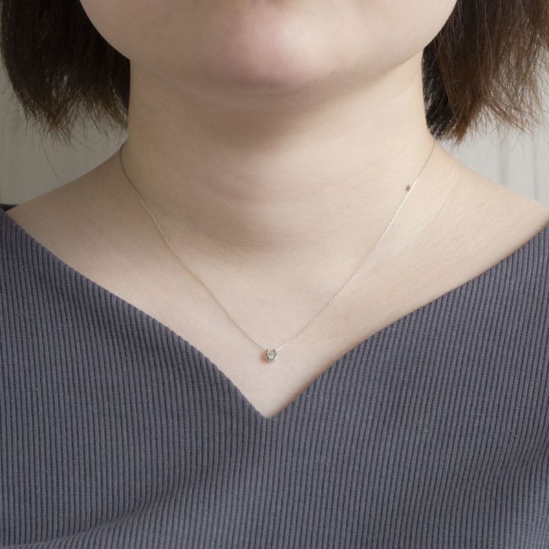 プラチナ ダイヤモンド 馬蹄 ネックレス