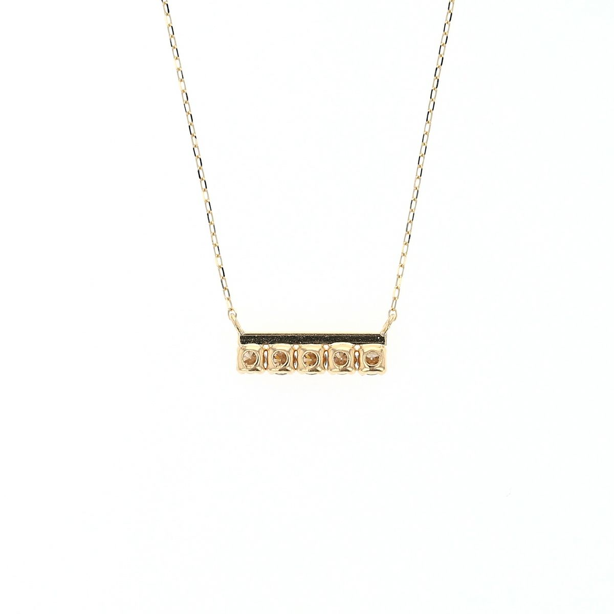 H&C鑑別書付き プラチナ/K18 YG ダイヤモンド ネックレス ラインネックレス バーネックレス PT プラチナ K18 イエローゴールド 18K 18金 誕生日プレゼント レディース 女性 彼女 20代 30代 40代 誕生日 記念日 ギフト ハート＆キューピッド