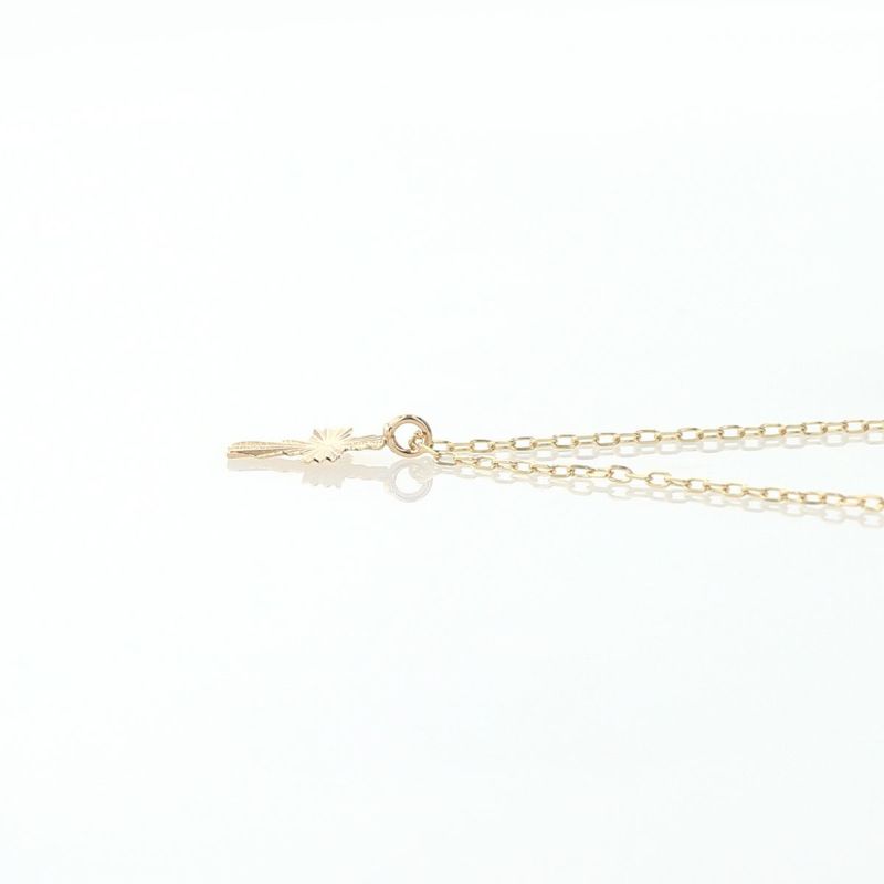 K10 YG クロス ネックレス