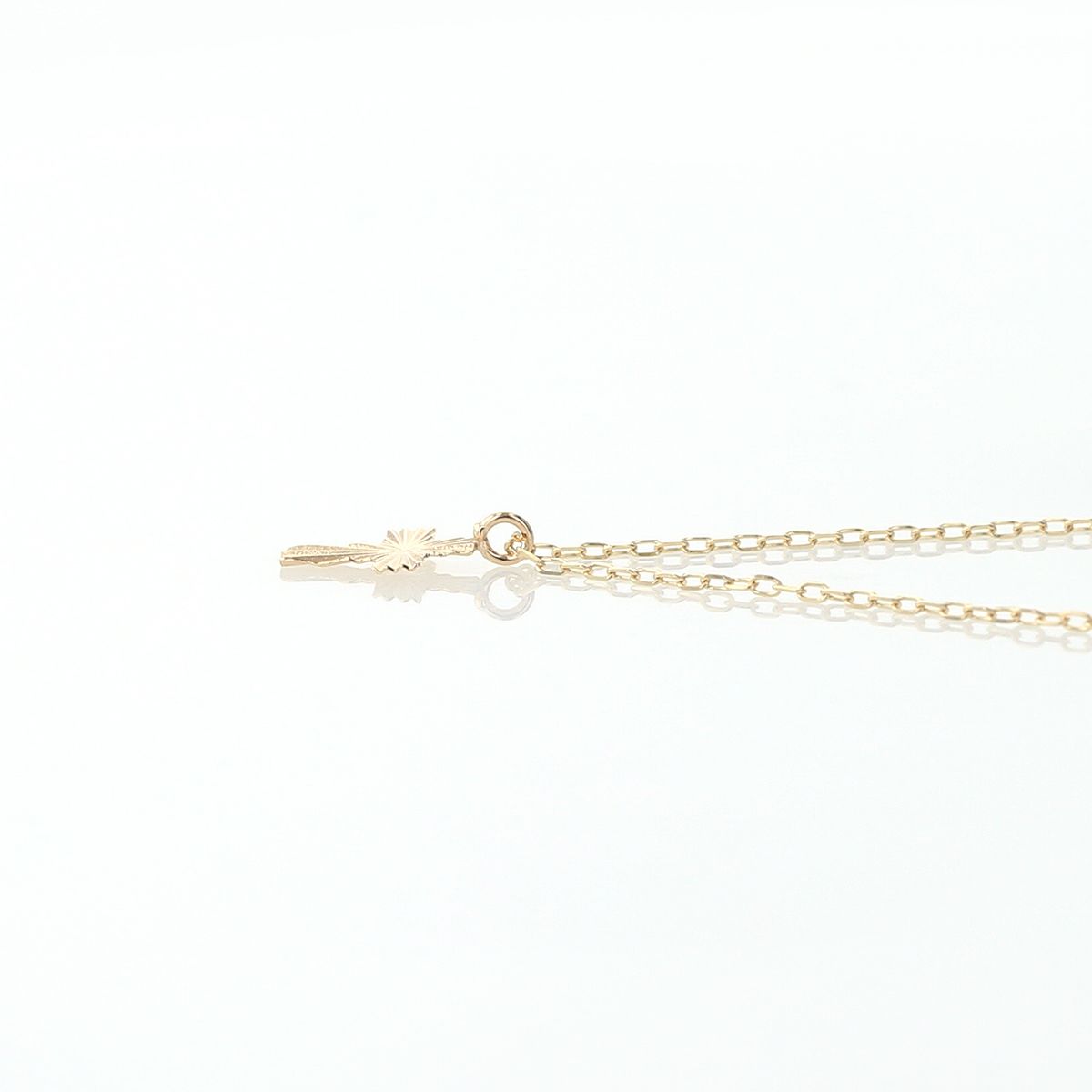 K10 YG クロス ネックレス