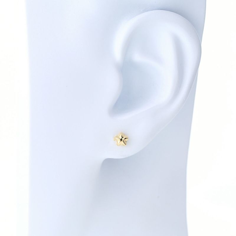 K18 YG 星 ピアス スター イエローゴールド スタッドピアス かわいい ギフト 誕生日プレゼント 誕生日 20代 30代 40代 妻 彼女 レディース