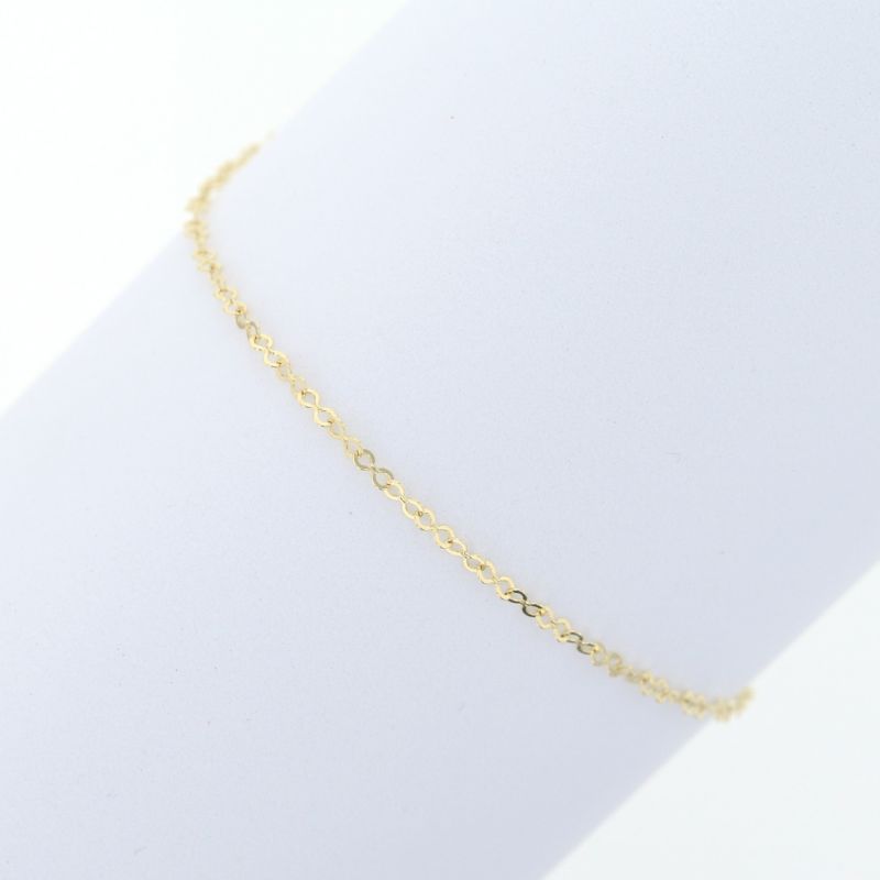 K10 YG エイトチェーン ブレスレット イエローゴールド 10金 10K 妻 彼女 プレゼント レディース 誕生日プレゼント ギフト 30代 40代