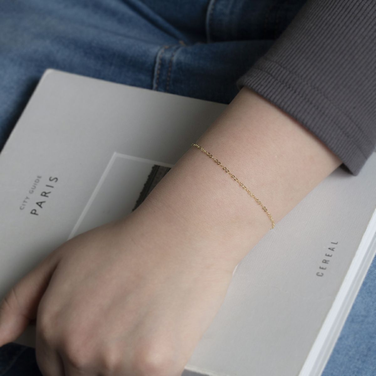 K10 YG エイトチェーン ブレスレット イエローゴールド 10金 10K 妻 彼女 プレゼント レディース 誕生日プレゼント ギフト 30代 40代