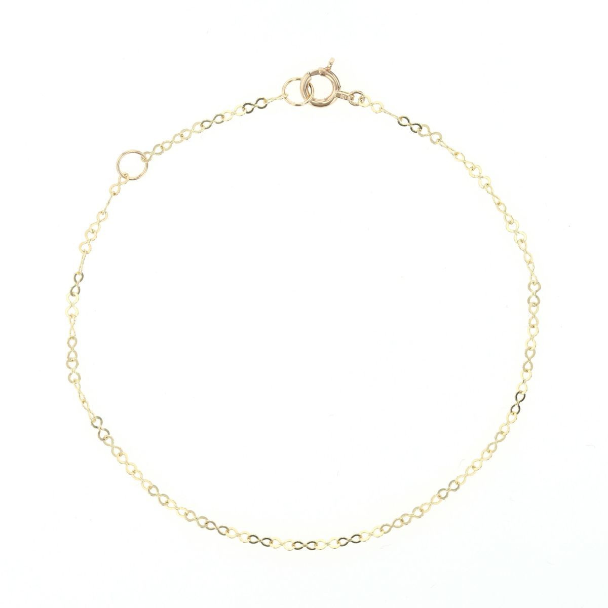 K10 YG エイトチェーン ブレスレット イエローゴールド 10金 10K 妻 彼女 プレゼント レディース 誕生日プレゼント ギフト 30代 40代